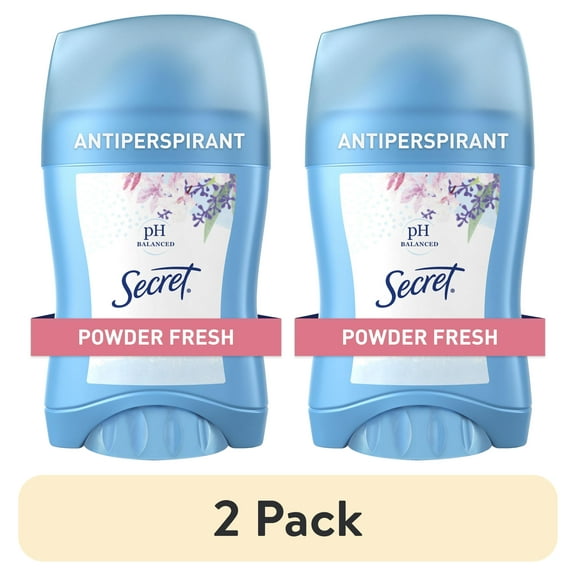 (2 pack) Secret Invisible Solid Antiperspirant Deodorant for Women, Powder Fresh, 1.6 oz