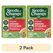 (2 pack) Seeds Of Change Certified Organic Spanish Style Rice, 8.5 Ounce Pouch