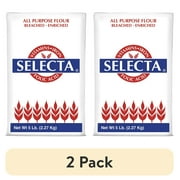 (2 pack) Selecta All Purpose Enriched Wheat Flour, 5 lbs.