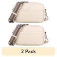 thumbnail image 1 of (2 pack) Sendefn Leather Crossbody Bag for Women,Ladies Wide Strap Shoulder Bag Small Purses and Handbags, 1 of 8