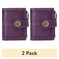 thumbnail image 1 of (2 pack) Sendefn Small Women Wallet Genuine Leather Bifold Purse RFID Blocking Card Holder, 1 of 8