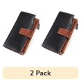 thumbnail image 1 of (2 pack) Sendefn Women Leather Wallets RFID Blocking Clutch Card Holder Ladies Purse with Zipper Pocket, 1 of 8