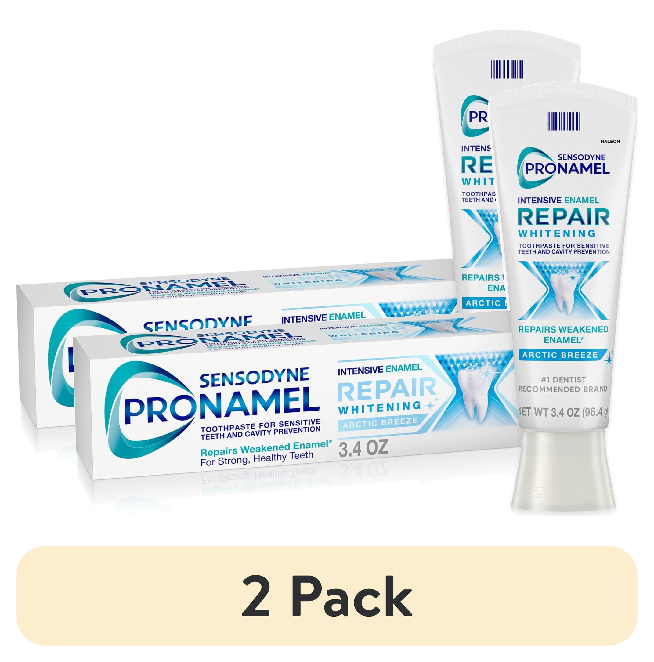 (2 pack) Sensodyne Pronamel Intensive Enamel Repair Whitening Toothpaste for Sensitive Teeth and Cavity Protection 3.4 oz