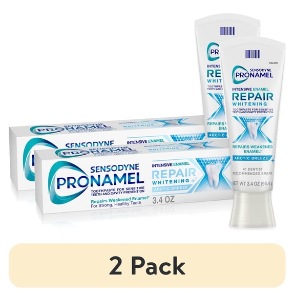 (2 pack) Sensodyne Pronamel Intensive Enamel Repair Toothpaste for Sensitive Teeth and Cavity Protection 3.4 Oz, for Adults