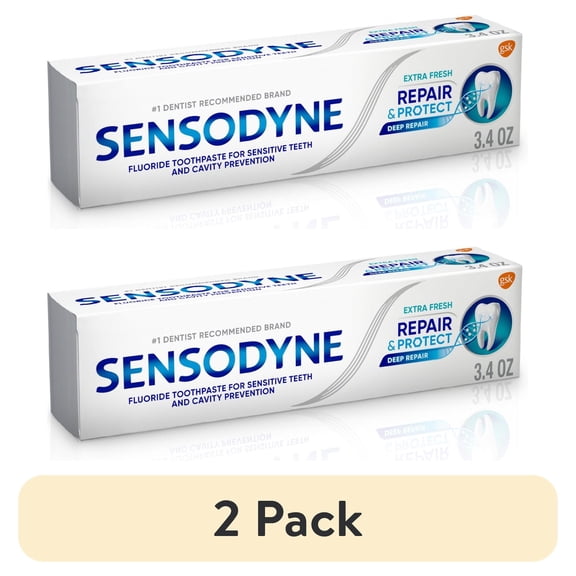 (2 pack) Sensodyne Repair and Protect Sensitive Toothpaste, Extra Fresh, 3.4 Oz