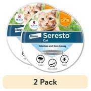 (2 pack) Seresto Vet-Recommended 8-Month Flea & Tick Prevention Collar for Cats