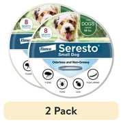 2 pack Seresto Flea & Tick Collar For Dogs Up to 18 lbs., Vet-Recommended, 8 Month Protection