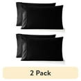 thumbnail image 1 of (2 pack) Serta So Soft Black Pillowcases, King (2 Count), 1 of 6