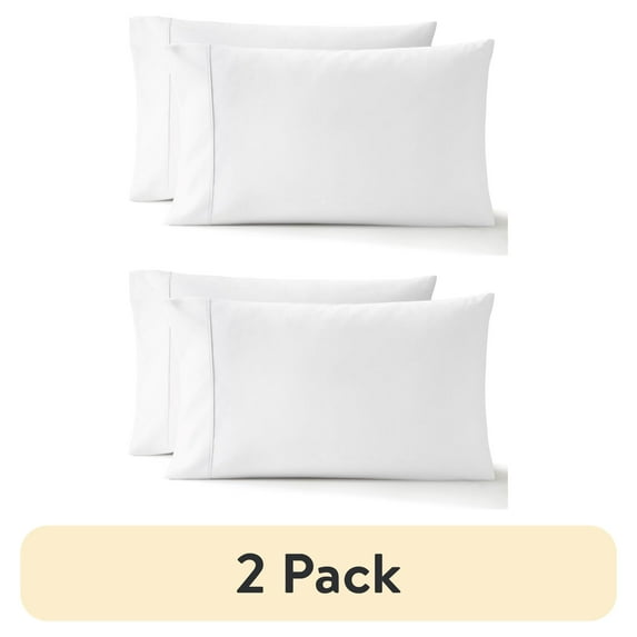 (2 pack) Serta So Soft White Pillow Cases, King (2 Count)