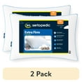 thumbnail image 1 of (2 pack) Sertapedic Extra Firm Standard/Queen Bed Pillow, Hypoallergenic, 1 of 7