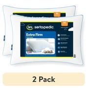 (2 pack) Sertapedic Extra Firm Standard/Queen Bed Pillow, Hypoallergenic
