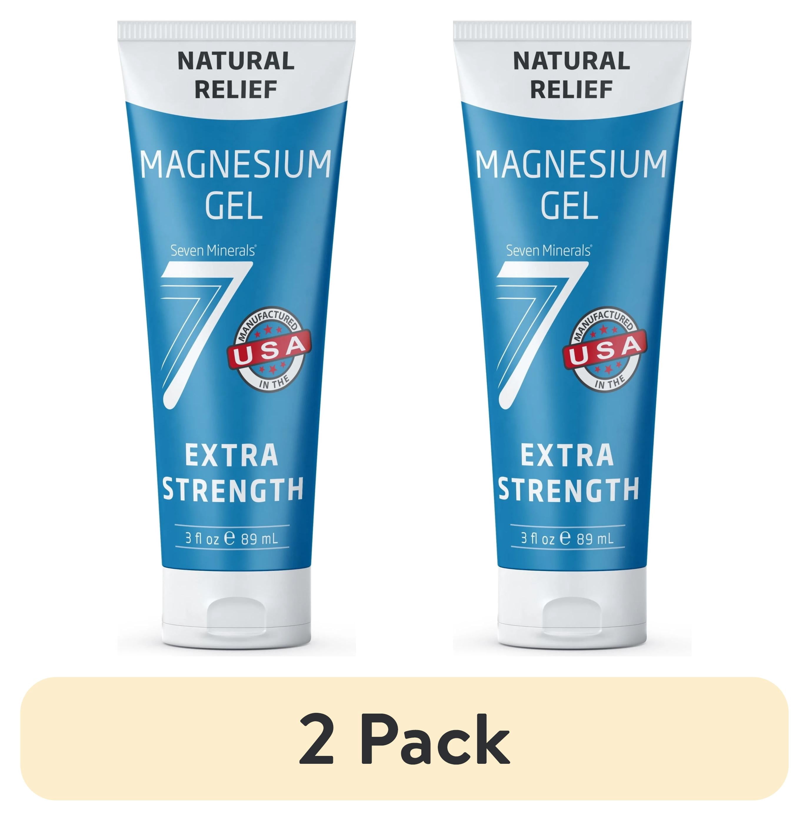 2 pack) Seven Minerals Natural Relief Magnesium Gel Extra Strength