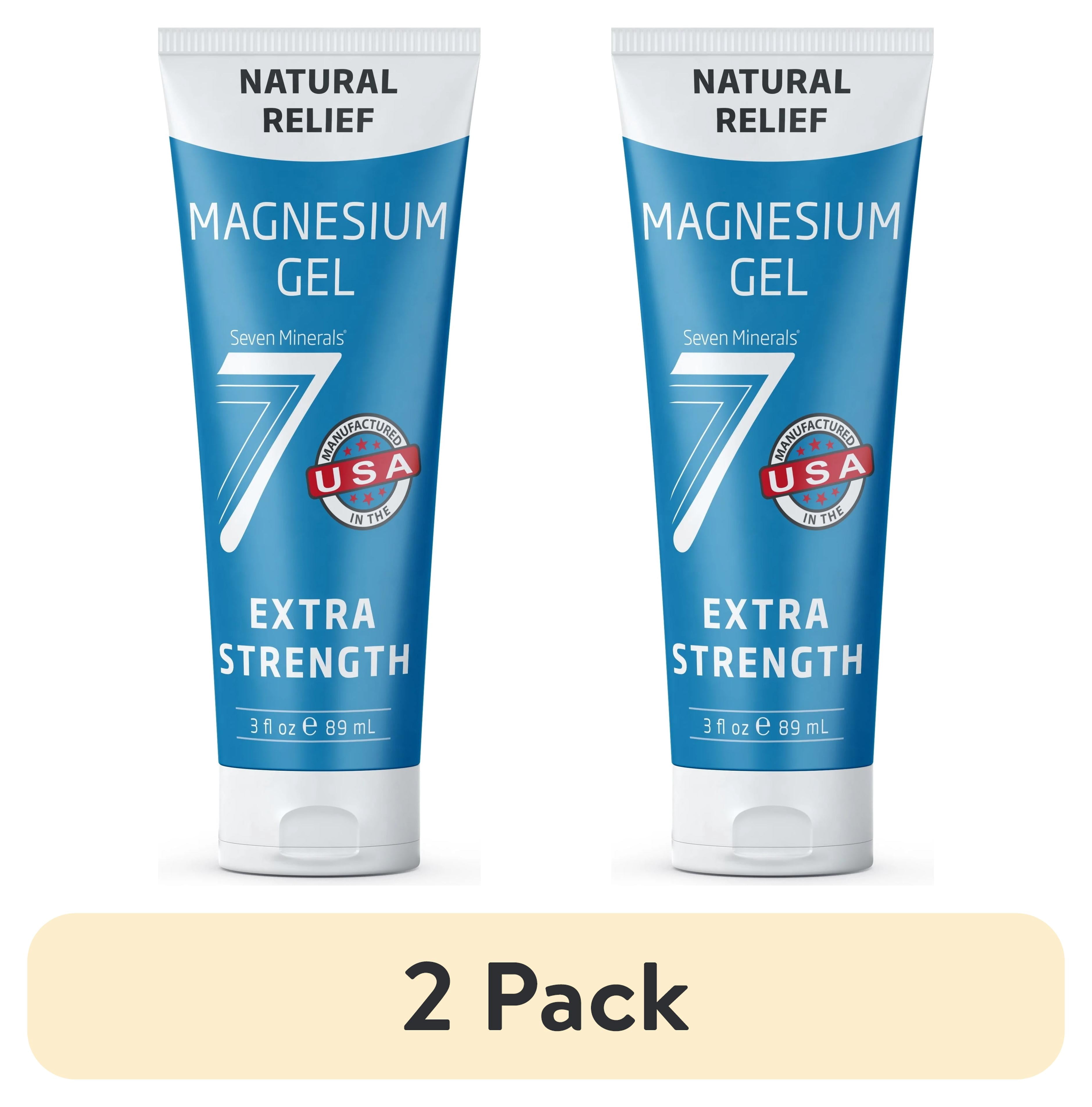 (2 pack) Seven Minerals Natural Relief Magnesium Gel Extra Strength 3 fl oz