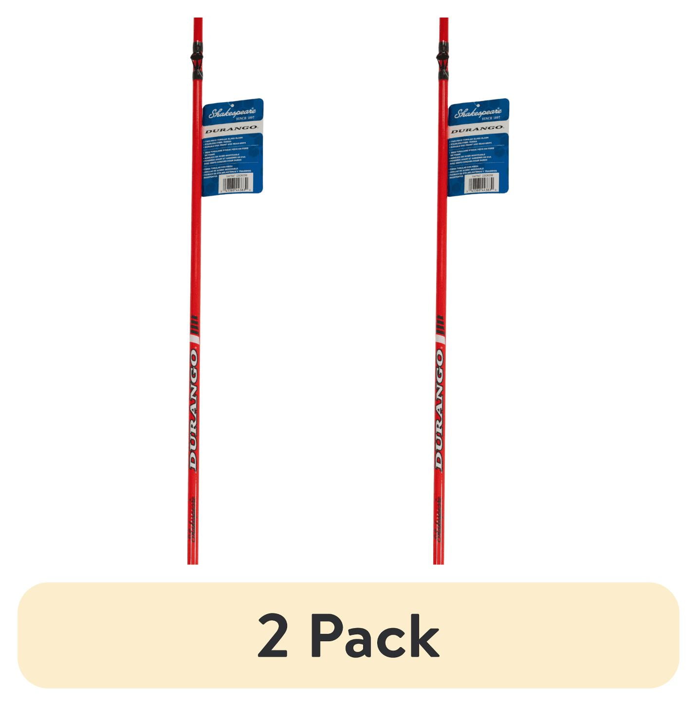 (2 pack) Shakespeare DURANGO Casting Rod, 6' Medium Fishing Rod, 2 Piece