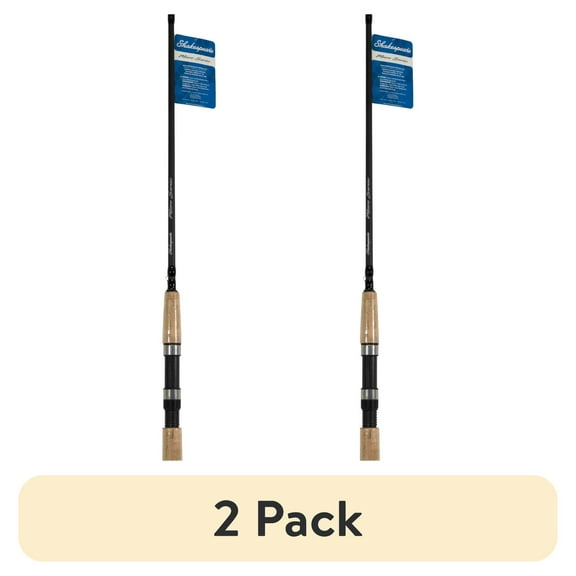 (2 pack) Shakespeare Micro Spin Fishing Rod, 7' Light