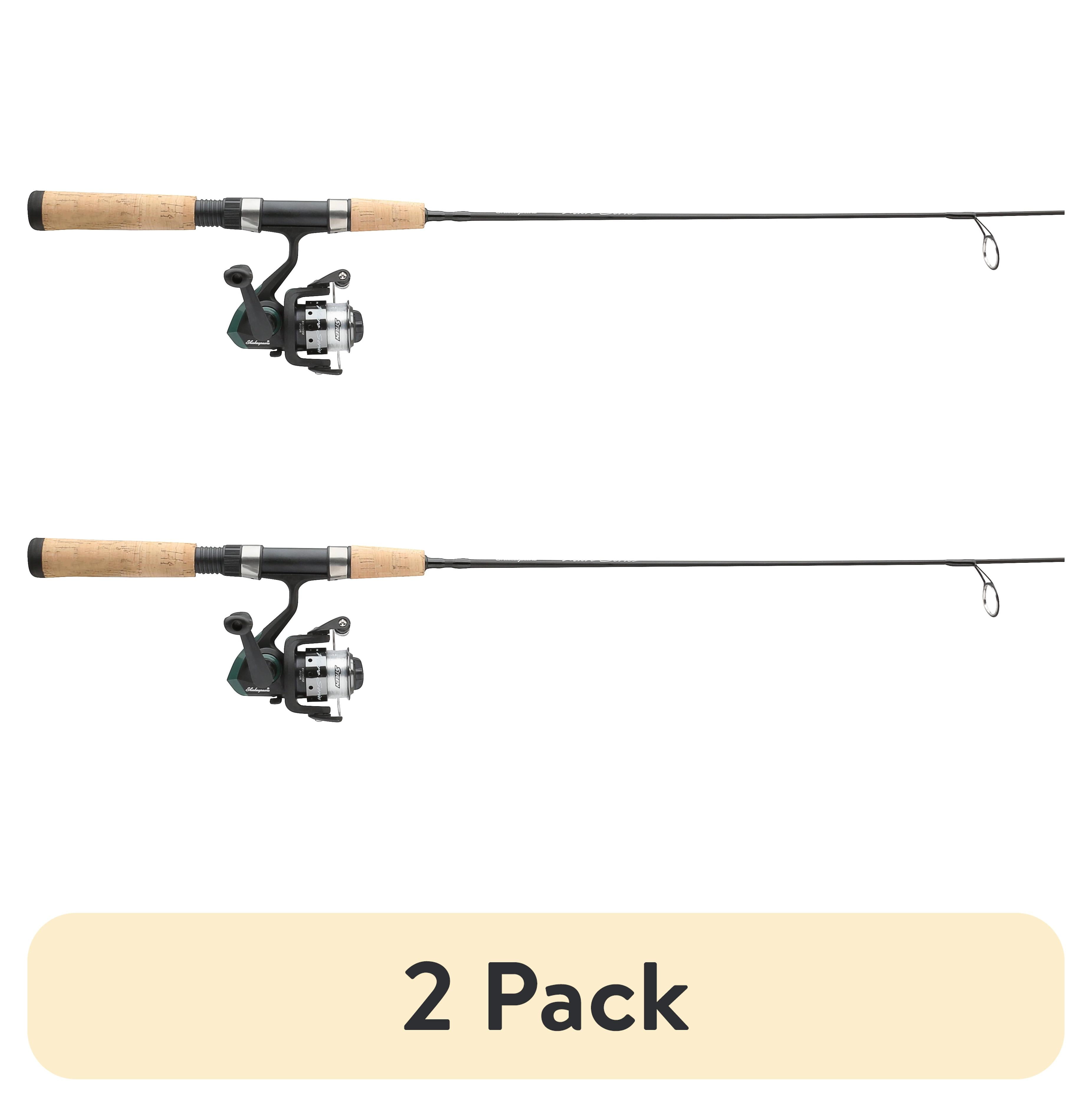 (2 pack) Shakespeare Micro Spinning Fishing Combo, 4'6