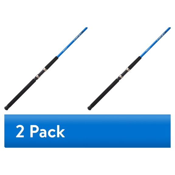 (2 pack) Shakespeare Tiger Spin Fishing Rod, 7' Medium