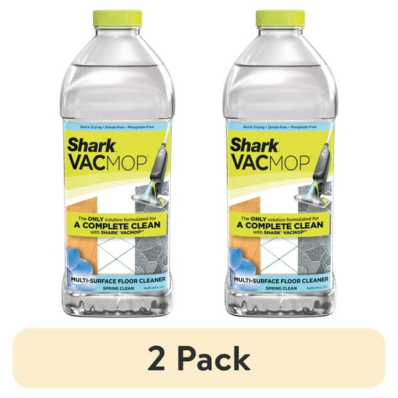 (2 pack) Shark VACMOP Multi-Surface Floor Cleaner, Spring Clean, Hard Floors, Fast Drying, Streak-Free, VCM60, 2L