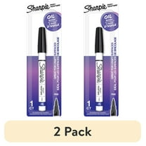 (2 pack) Sharpie Paint Permanent Marker, Fine Point, Black