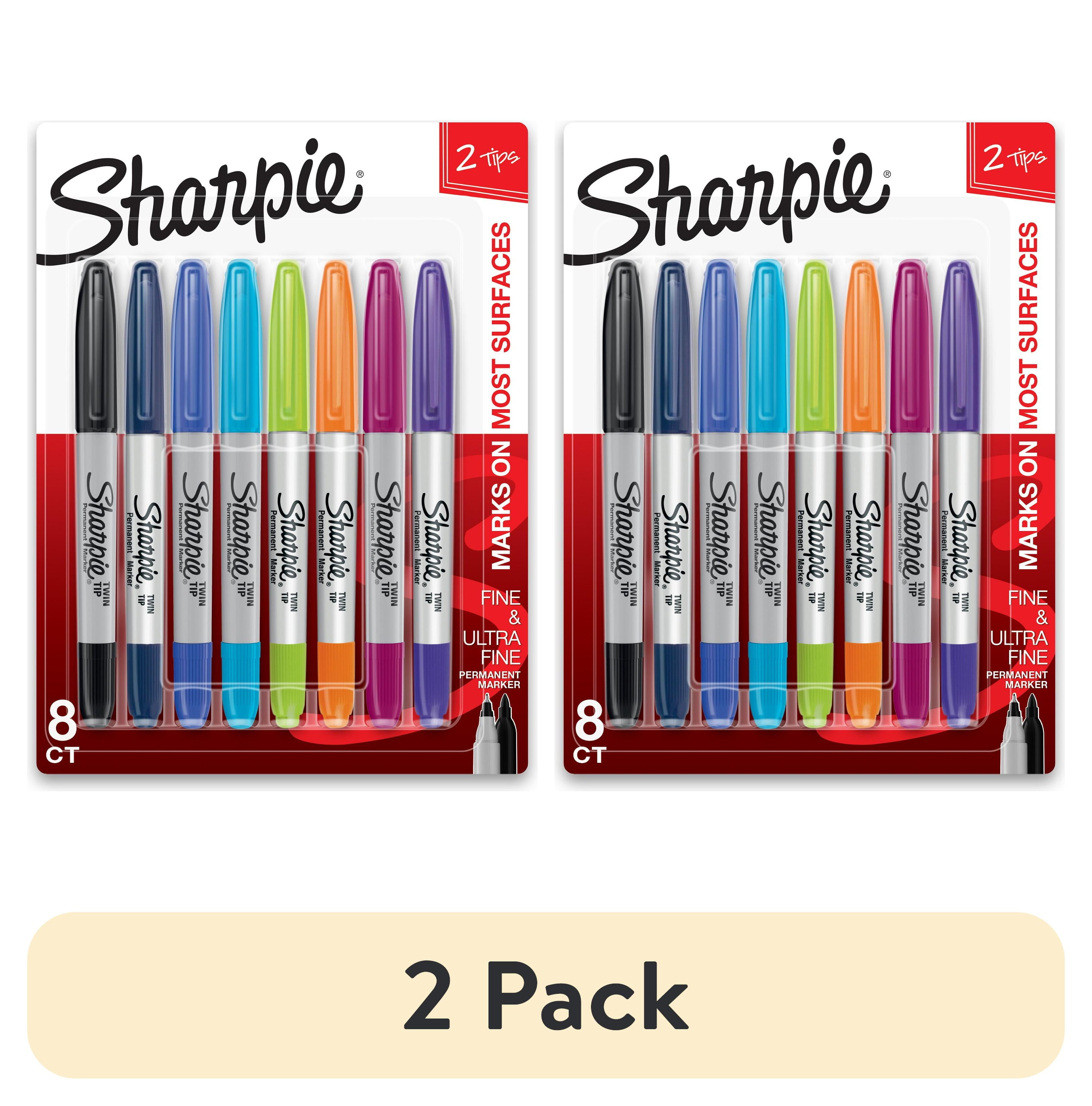 Sharpie Twin Tip Permanent Markers Variety Pack, Fine and