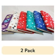 2 pack Shason Textile 2 Yard Cut Poly Cotton Print Fabric, Assorted Prints, 44 Wide for Crafts & Sewing