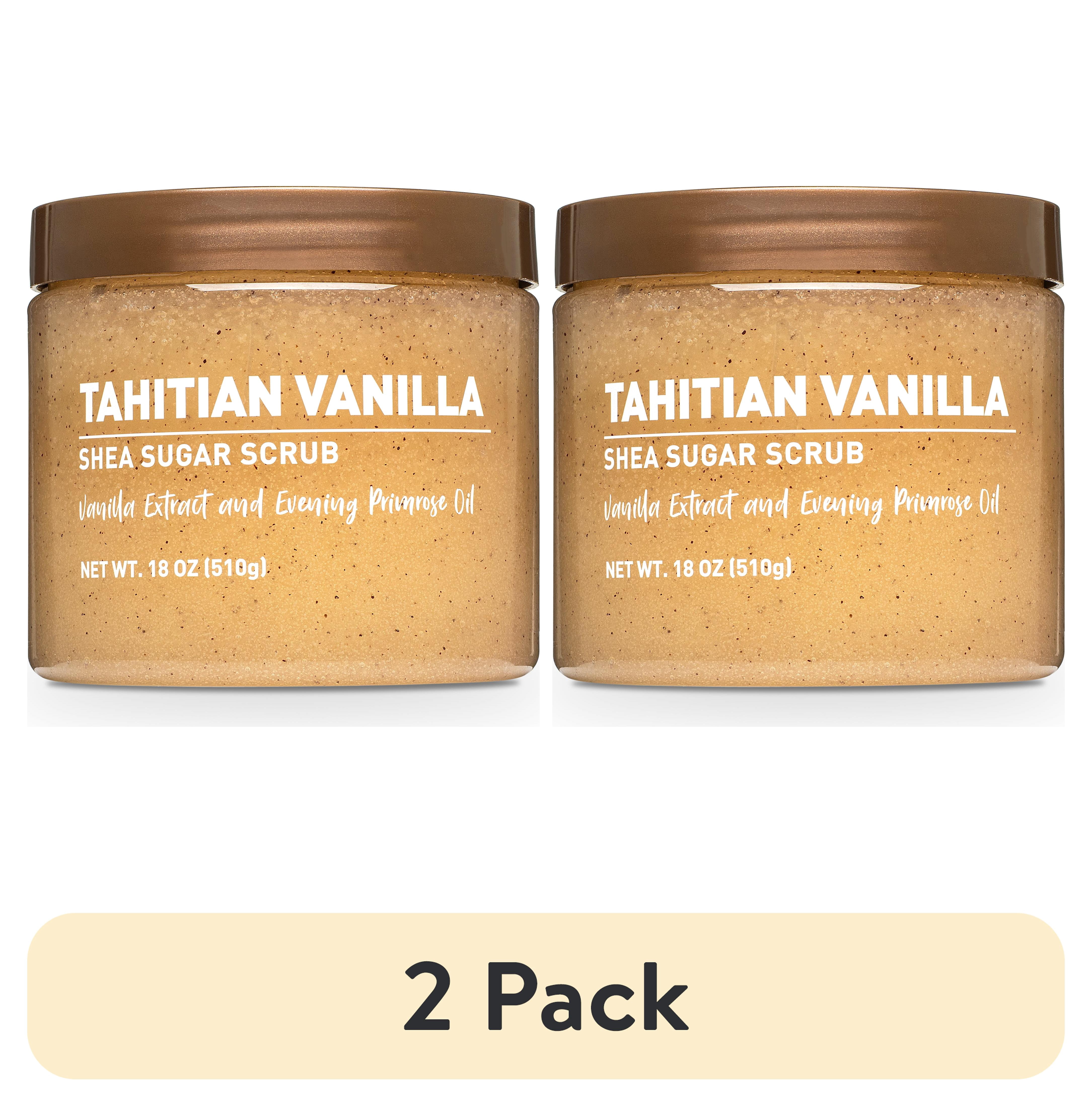 (2 pack) Shea Sugar Scrub, Tahitian Vanilla, 18 oz