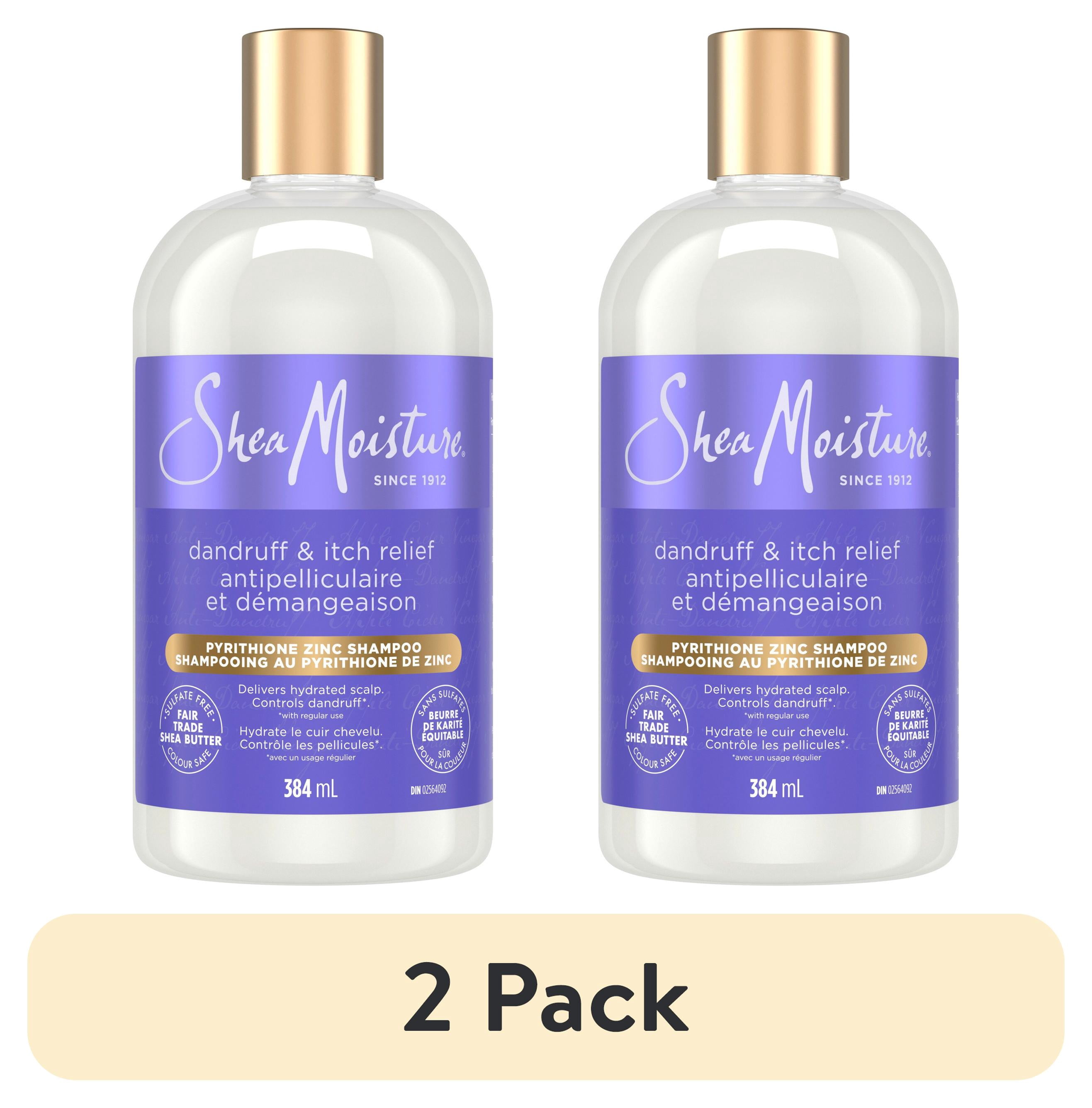 2 pack) SheaMoisture Anti-Dandruff Shampoo For Removing Buildup