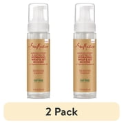 2 pack SheaMoisture Wrap & Set Hair Mousse Manuka Honey & Mafura Oil Hydrating Frizz Control Light Hold for Roller Sets, Twist Outs & Curly Hair Fair Trade Shea Butter, 7.5 fl oz, 1 Pack