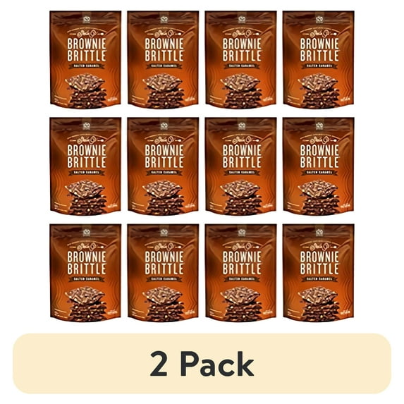 (2 pack) Sheila G's Brownie Brittle, Salted Caramel, 5 Ounce Bag (Pack of 12)