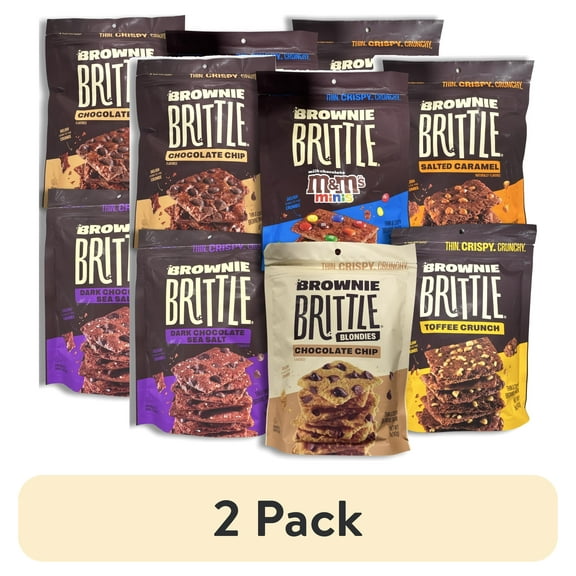 (2 pack) Sheila G's Brownie Brittle Variety Pack | 6 Unique Flavors | 5 Ounce Bag | Pack of 6