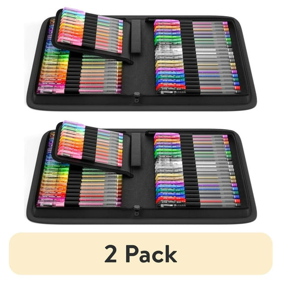 (2 pack) Shuttle Art 120 Pack Set 60 Colored Gel Pen with 60 Refills