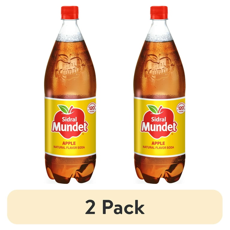 2 pack) Sidral Mundet Apple Soda, 1.58 qt (1.5 Liter), 1