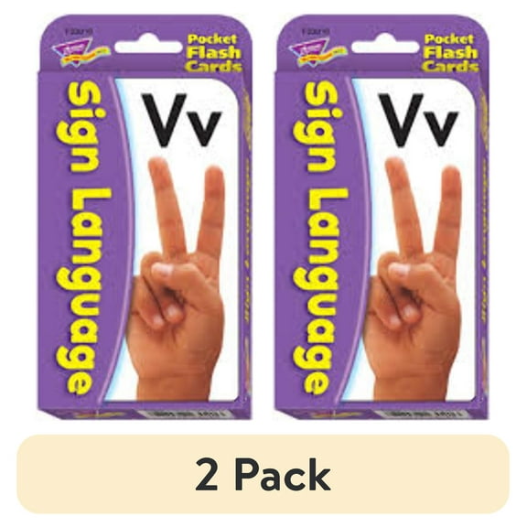 (2 pack) Sign Language Pocket Flash Cards [T23016]
