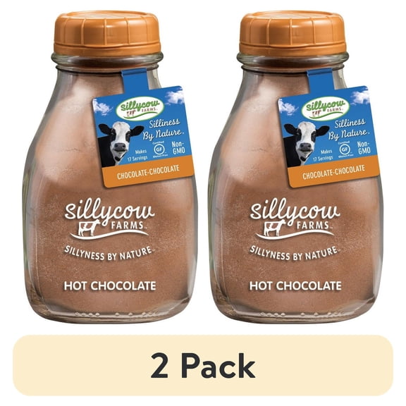 (2 pack) Sillycow Farms Chocolate Hot Cocoa Mix, 16 Oz