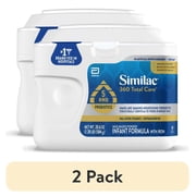 2 pack Similac 360 Total Care Baby Formula Powder, Has 5 HMO Prebiotics, 20.6-oz Tub
