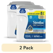 2 pack Similac 360 Total Care Baby Formula Powder, 34-oz Tub