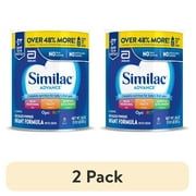2 pack Similac Advance Powder Baby Formula With Iron, Has DHA & Lutein, 30.8-oz Value Can