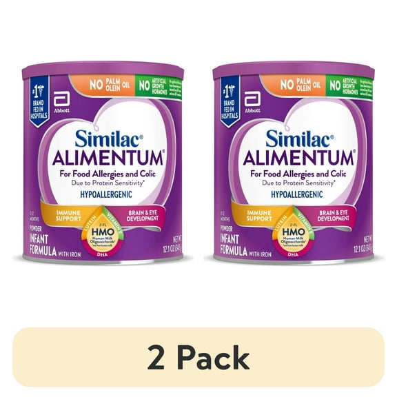 (2 pack) Similac Alimentum With 2'-FL HMO, Baby Formula Powder, 12.1-oz Can
