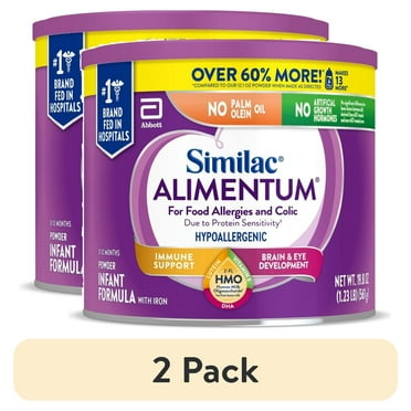 (2 pack) Similac Alimentum With 2'-FL HMO, Baby Formula Powder, 19.8-oz Value Can