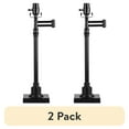 thumbnail interactive-video image 1 of (2 pack) Better Homes & Gardens Black Metal Swing Arm Table Lamp for Office and Dorm, 1 of 9