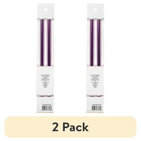 (2 pack) Simplicity Boye 10 in Anodized Aluminum Knitting Needles, Size 11 Purple