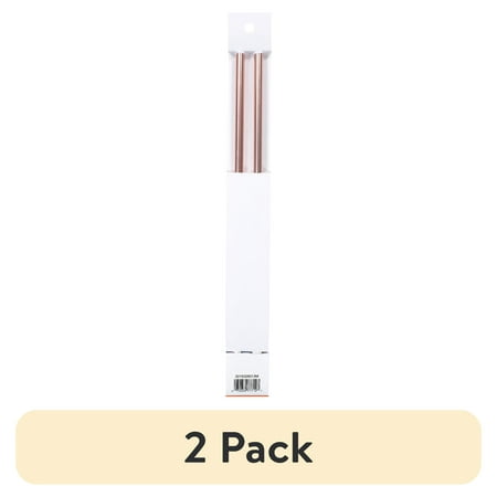 (2 pack) Simplicity Boye 14 in Anodized Aluminum Knitting Needles, Size 13 Gold