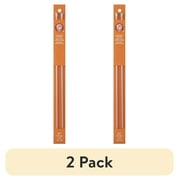 (2 pack) Simplicity Boye 14 in Anodized Aluminum Knitting Needles, Size 7 Rose Gold