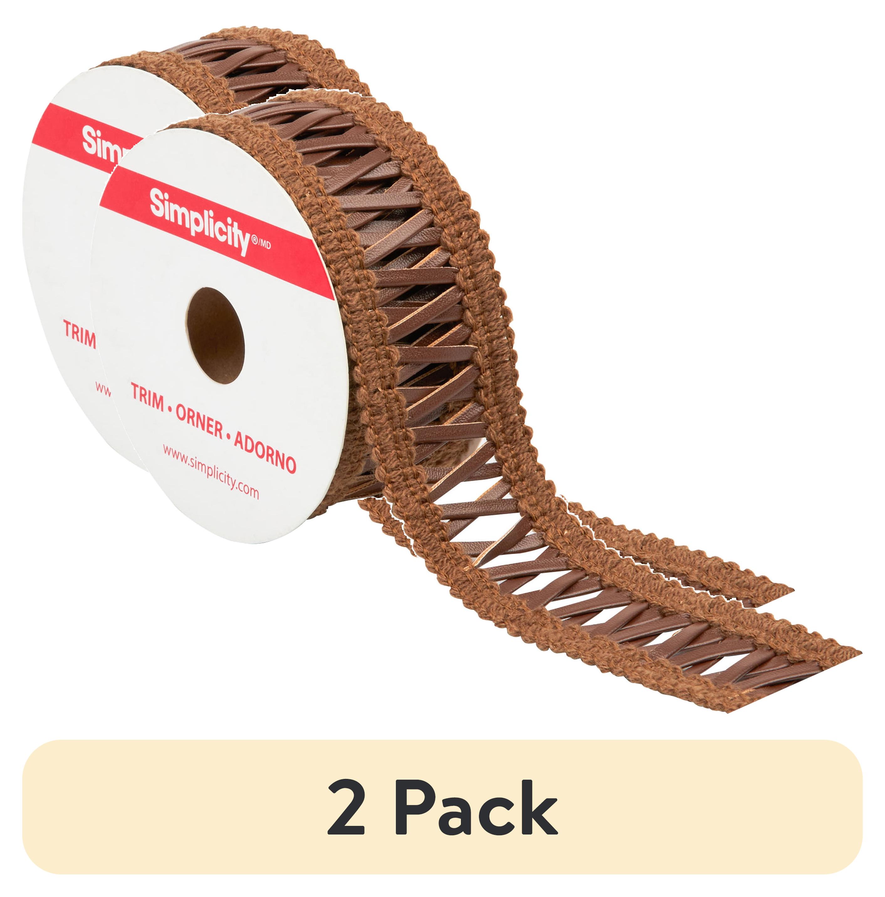 Passamaneria DecoPro Gimp Treccia Francese – Oro Chiaro, Larghezza 13 Mm, Pacco Da 9,1 Metri, Per Tappezzeria E Paralumi