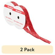 (2 pack) Simplicity Trim, Red 5/8 inch Metallic Velvet Trim Great for Apparel, Home Decorating, and Crafts, 3 Yards, 1 Each