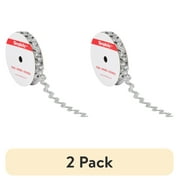 (2 pack) Simplicity Trim, Silver 1/2 inch Metallic Ric Rac Trim Great for Apparel, Home Decorating, and Crafts, 4 Yards, 1 Each