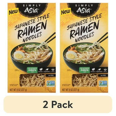 (2 pack) Simply Asia Non-GMO Japanese Style Ramen Noodles, 8 oz Box