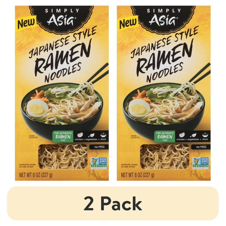 2 pack) Simply Asia Non-GMO Japanese Style Ramen Noodles, 8.0 oz