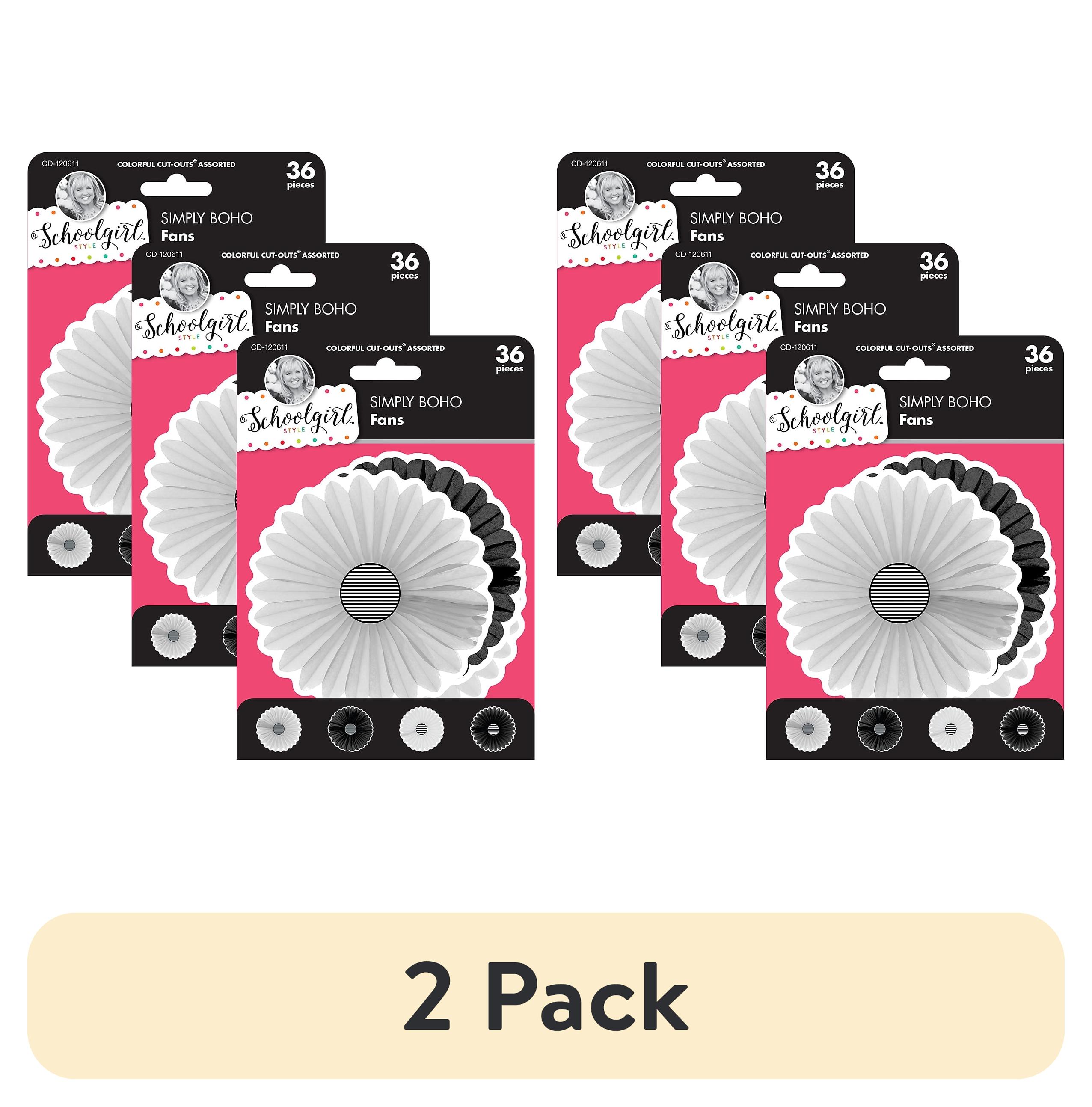(2 pack) Simply Boho Fans Cut-Outs, 36 Per Pack, 3 Packs - Walmart.com