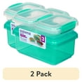 thumbnail interactive-video image 1 of (2 pack) Sistema Klip IT Plastic Food Storage Containers, Set of 3, 1 of 7